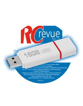USB flash disk 16 GB se třemi ročníky RC revue (2000/01–2003)