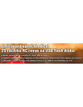 USB flash disk 32 GB s pětadvaceti ročníky RC revue (2000–2024)